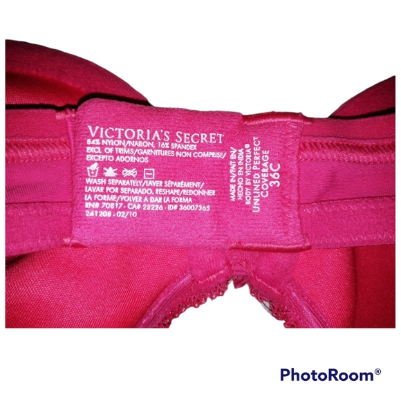 2 VS Bras, Victoria's Secret Pink and Lavender-Lilac colors. Sz. 36C & 34D - Picture 8 of 8